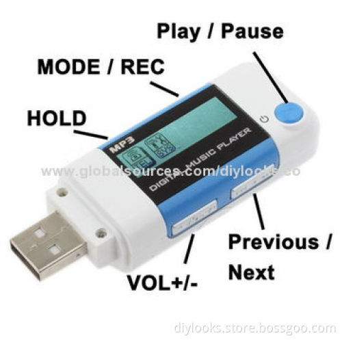8GB MP3 Player with USB Port, FM Radio and LCD Screen